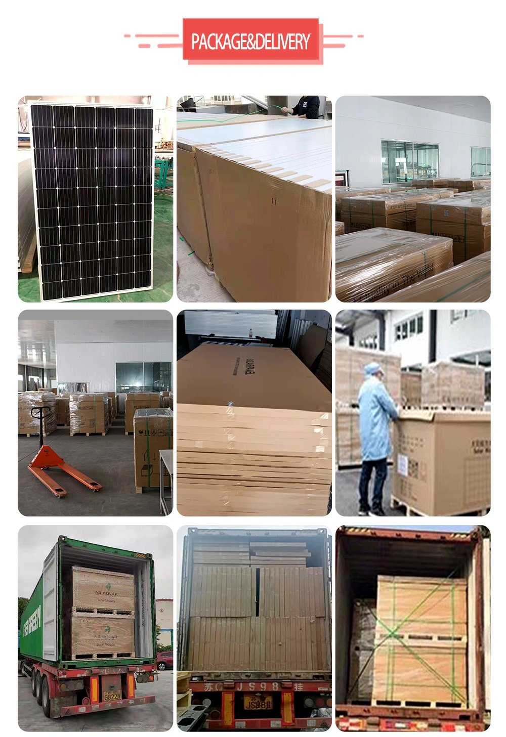 Longi/Ja/Jinko Tier 1 Mono Monocrystalline PV Module Solar Panel 500W 550W 600W